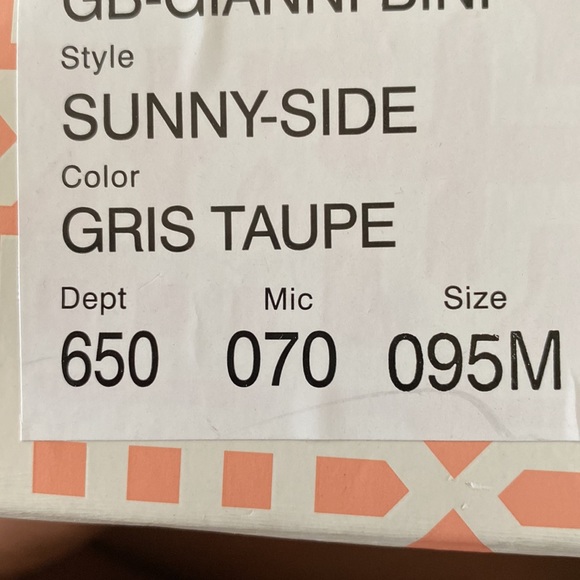 GIANNI BINI TAUPE WEDGED HEELS - Picture 7 of 7